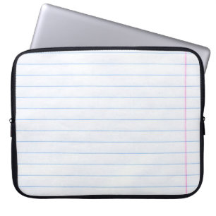 Notebook paper paper texture lines laptop sleeve