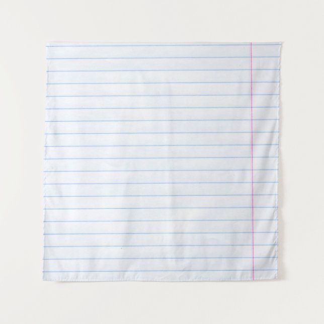 Notebook paper paper texture lines tapestry (Front)