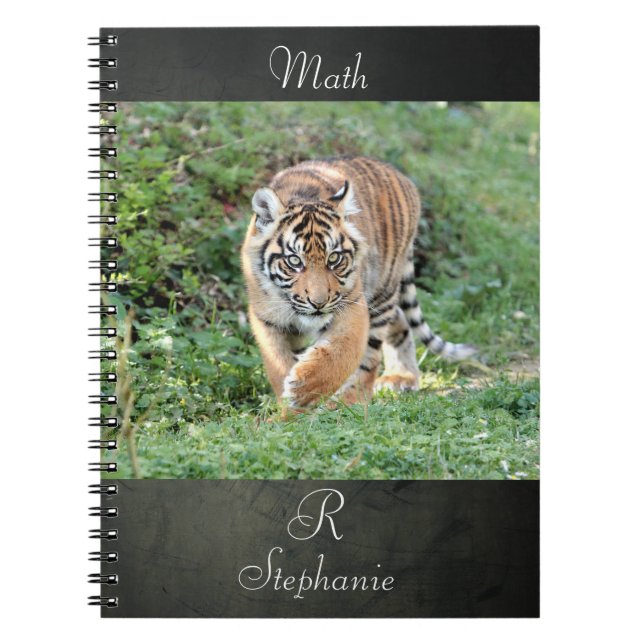 notebook Photo tiger , animals. (Front)