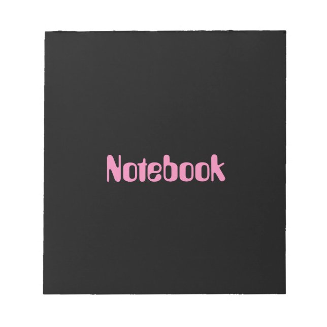 Notebook Printed text 40 Pages Stationery Writing Notepad (Front)