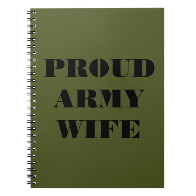 Notebook Proud Army Wife (Front)