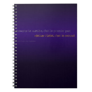 Notebook: Réaliser l'Idéal Spiral Notebook