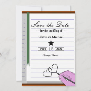 Notebook Save The Date