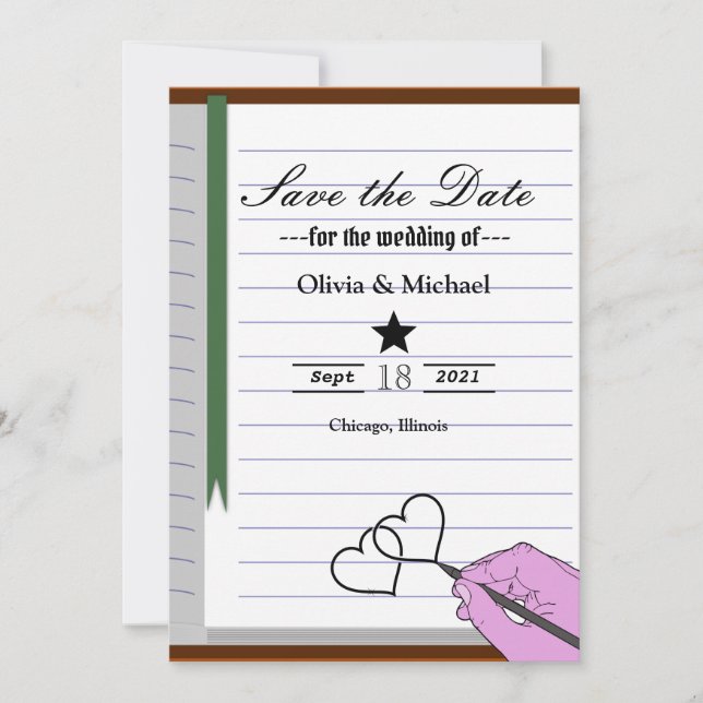Notebook Save The Date (Front)