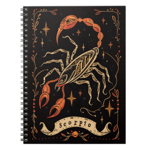 Notebook Scorpio Celestial Zodiac Art