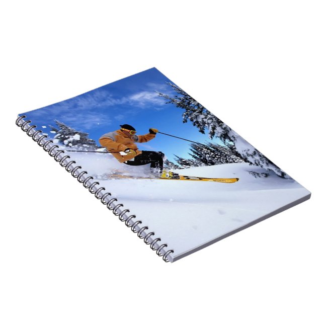 Notebook-Skier Spiral Notebook (Right Side)