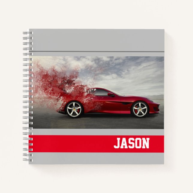 Notebook-Sports Car Notebook (Front)