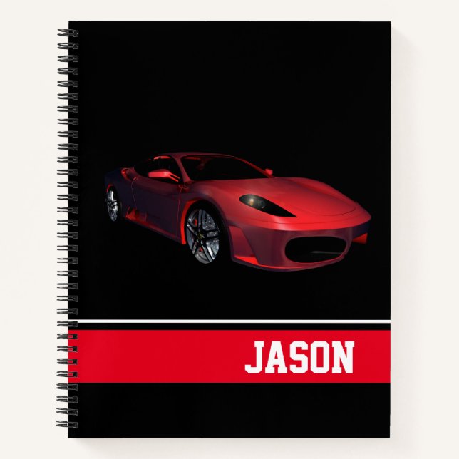 Notebook-Sports Car Notebook (Front)