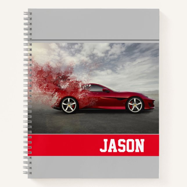 Notebook-Sports Car Notebook (Front)