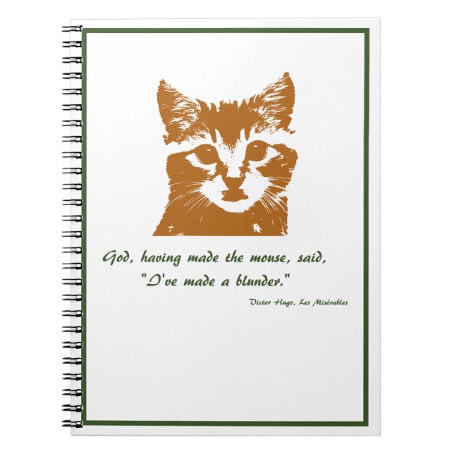 Notebook: The Cat Spiral Notebook (Front)