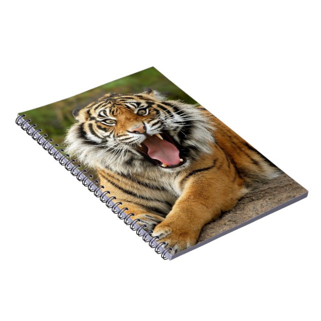 Notebook-Tiger Spiral Notebook (Right Side)