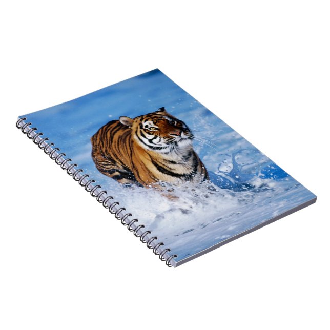 Notebook-Tiger Spiral Notebook (Right Side)