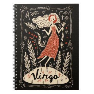 Notebook Virgo Celestial Zodiac Art