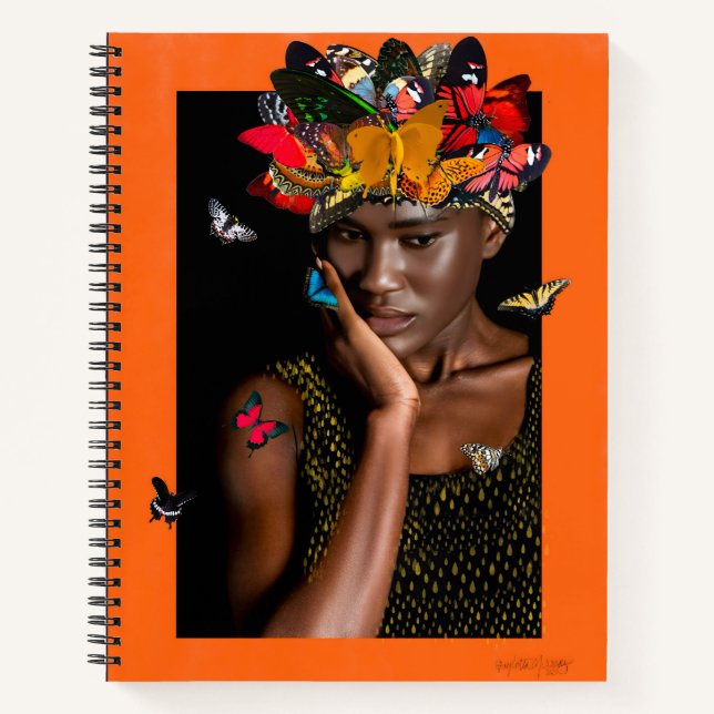 Notebook with abstract design of Butterfly Gelee (Front)