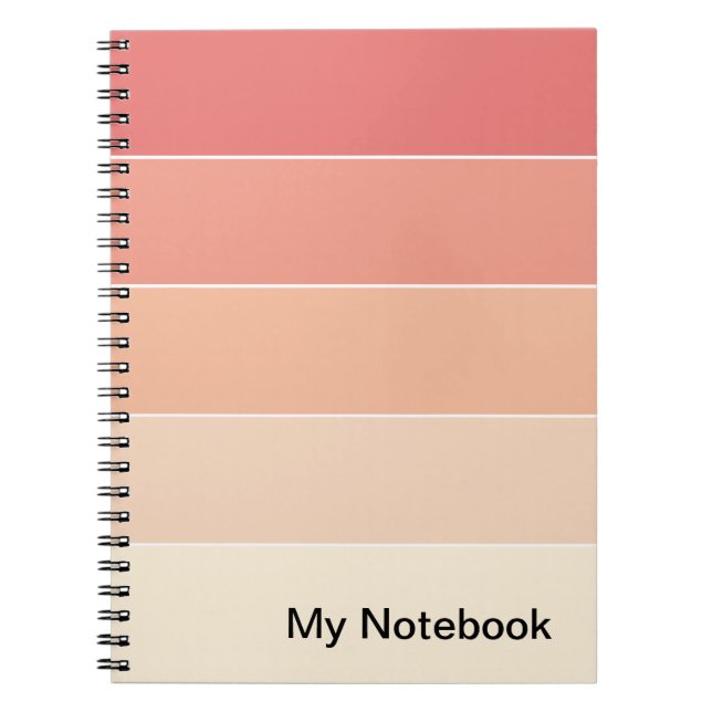 Notebook with Customisable Gradient Design (Front)