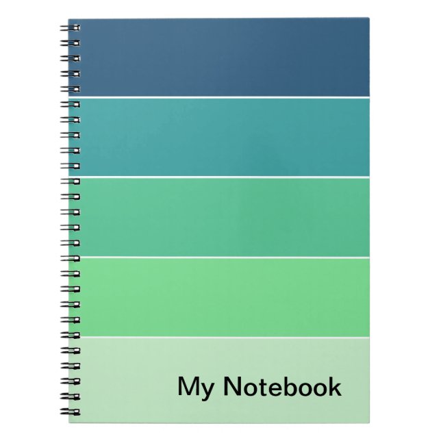 Notebook with Customisable Gradient Design (Front)