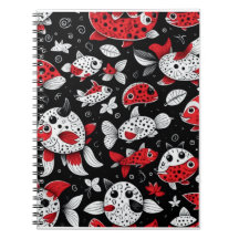 notebook with design