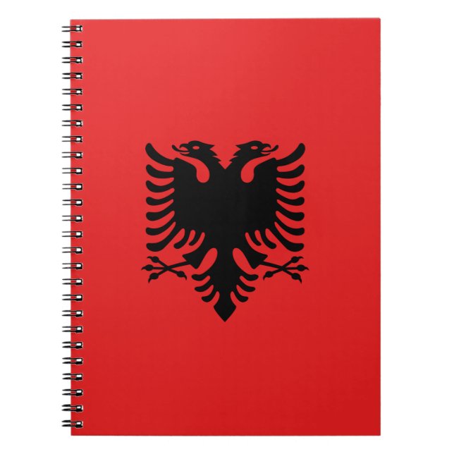 Notebook with Flag of Albania (Front)