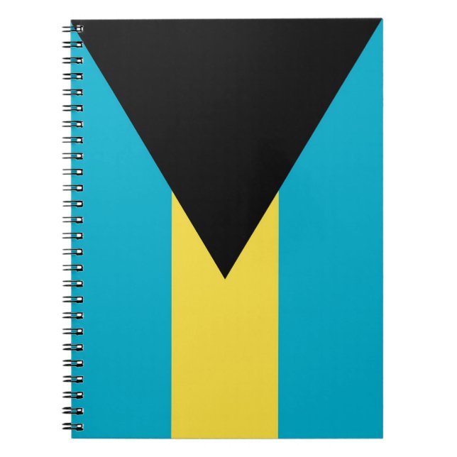 Notebook with Flag of Bahamas (Front)