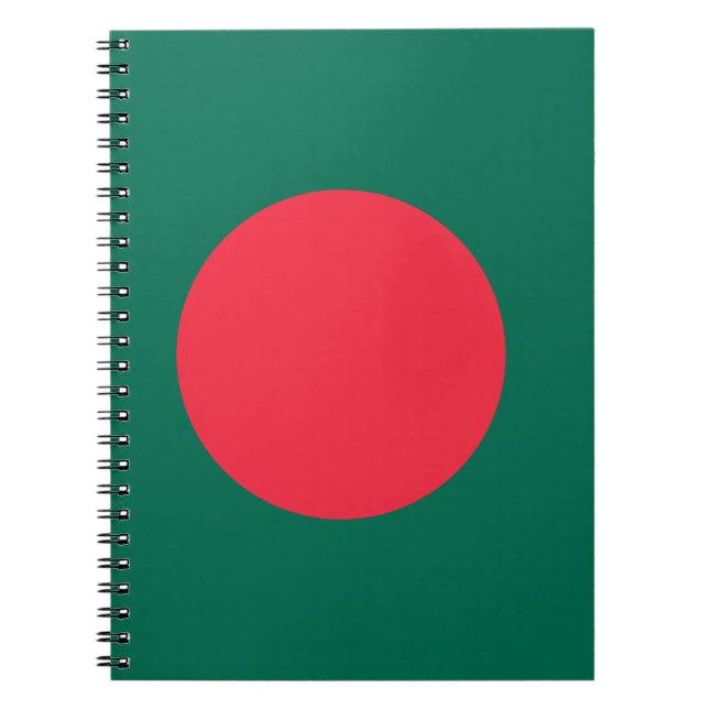 Notebook with Flag of Bangladesh (Front)