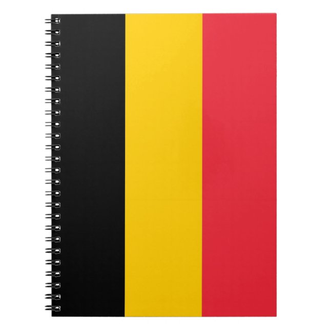 Notebook with Flag of Belgium (Front)