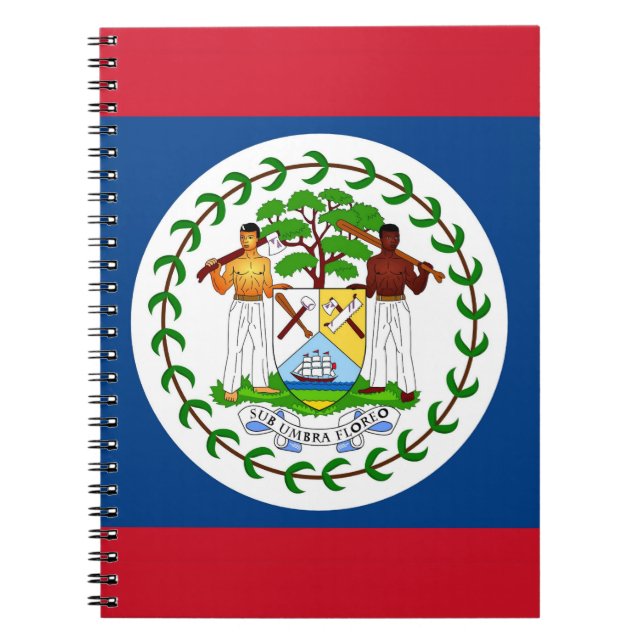 Notebook with Flag of Belise (Front)