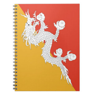 Notebook with Flag of Bhutan