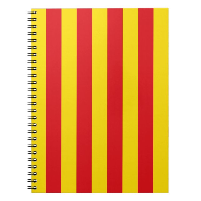 Notebook with Flag of Catalonia (Front)