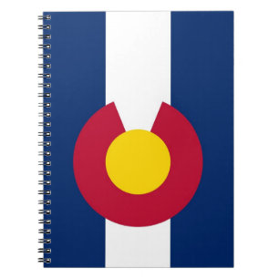 Notebook with Flag of Colorado State