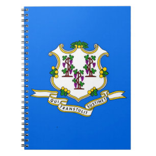 Notebook with Flag of Connecticut State