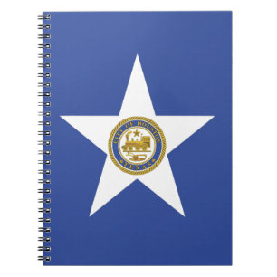 Notebook with Flag of Houston City