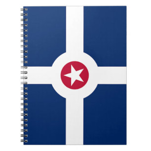 Notebook with Flag of Indianapolis City