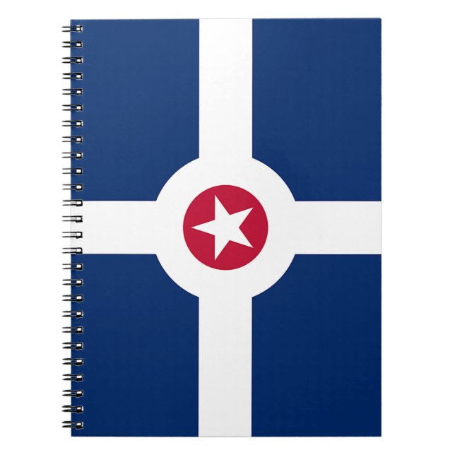 Notebook with Flag of Indianapolis City (Front)