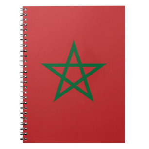 Notebook with Flag of Morocco
