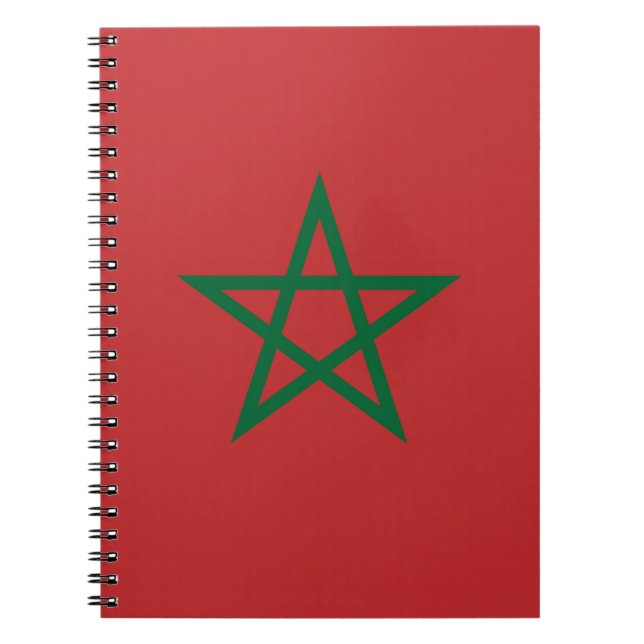 Notebook with Flag of Morocco (Front)