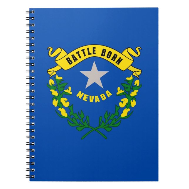 Notebook with Flag of Nevada State (Front)