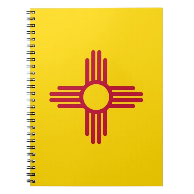 Notebook with Flag of New Mexico State (Front)