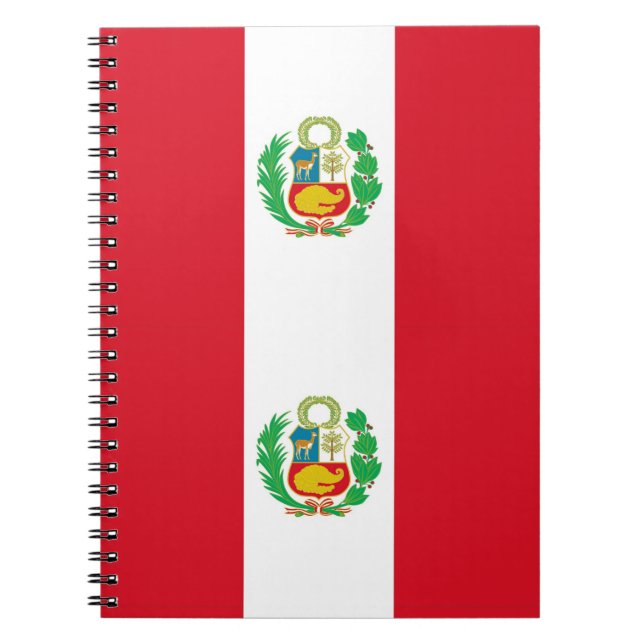 Notebook with Flag of Peru (Front)