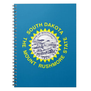 Notebook with Flag of South Dakota State