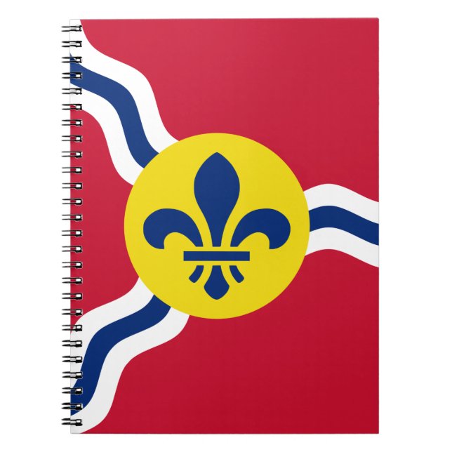 Notebook with flag of St. Louis, Missouri (Front)