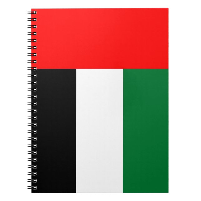 Notebook with Flag of United Arab Emirates (Front)
