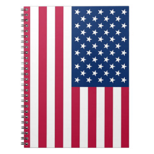 Notebook with Flag of United States of America