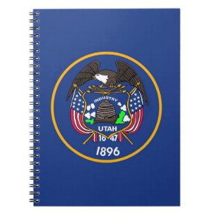 Notebook with Flag of Utah State