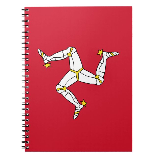 Notebook with Isle of Man Flag, United Kingdom (Front)