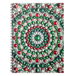 Notebook with Italian Colours Abstract Design