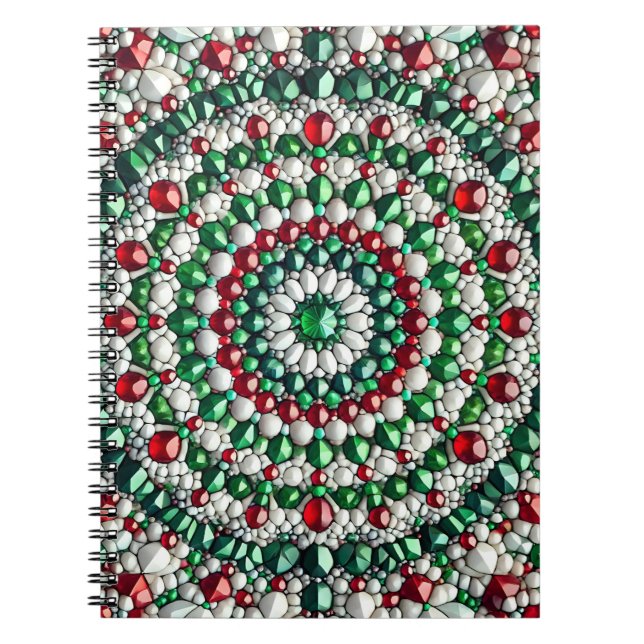Notebook with Italian Colours Abstract Design (Front)