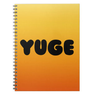 NOTEBOOK WITH YUGE DESIGN COVER