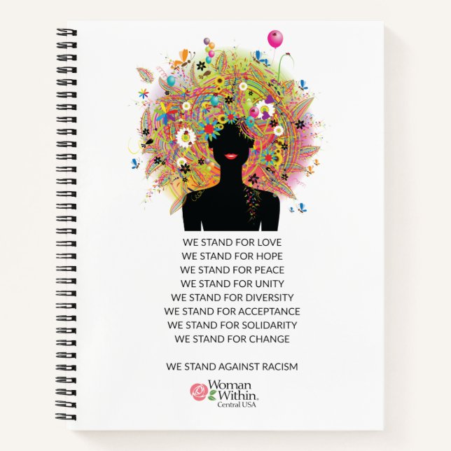 Notebook Woman Joyous Hair Div Statement (Front)