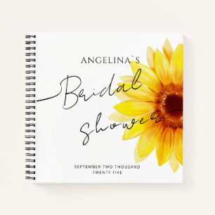 Notebooks for Bridal shower in a modern  design.
