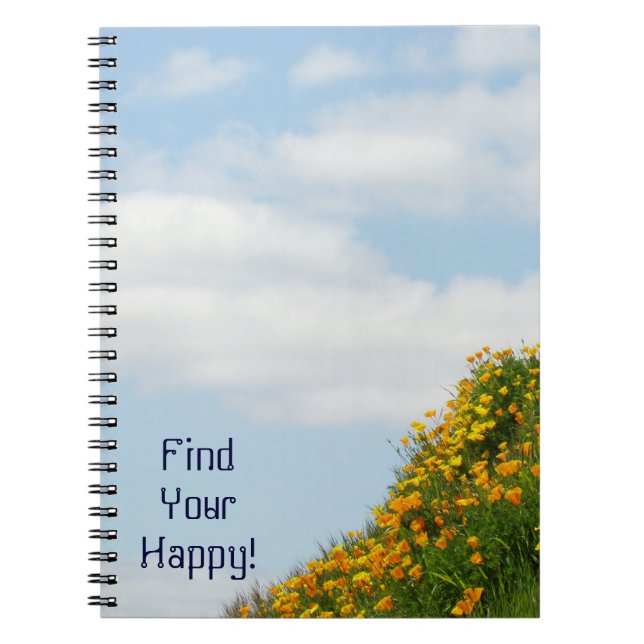 Notebooks School Students notebook Find Your Happy (Front)